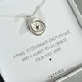 Sterling Silver 21st Birthday Necklace With Heart Charm, thumbnail 3 of 4