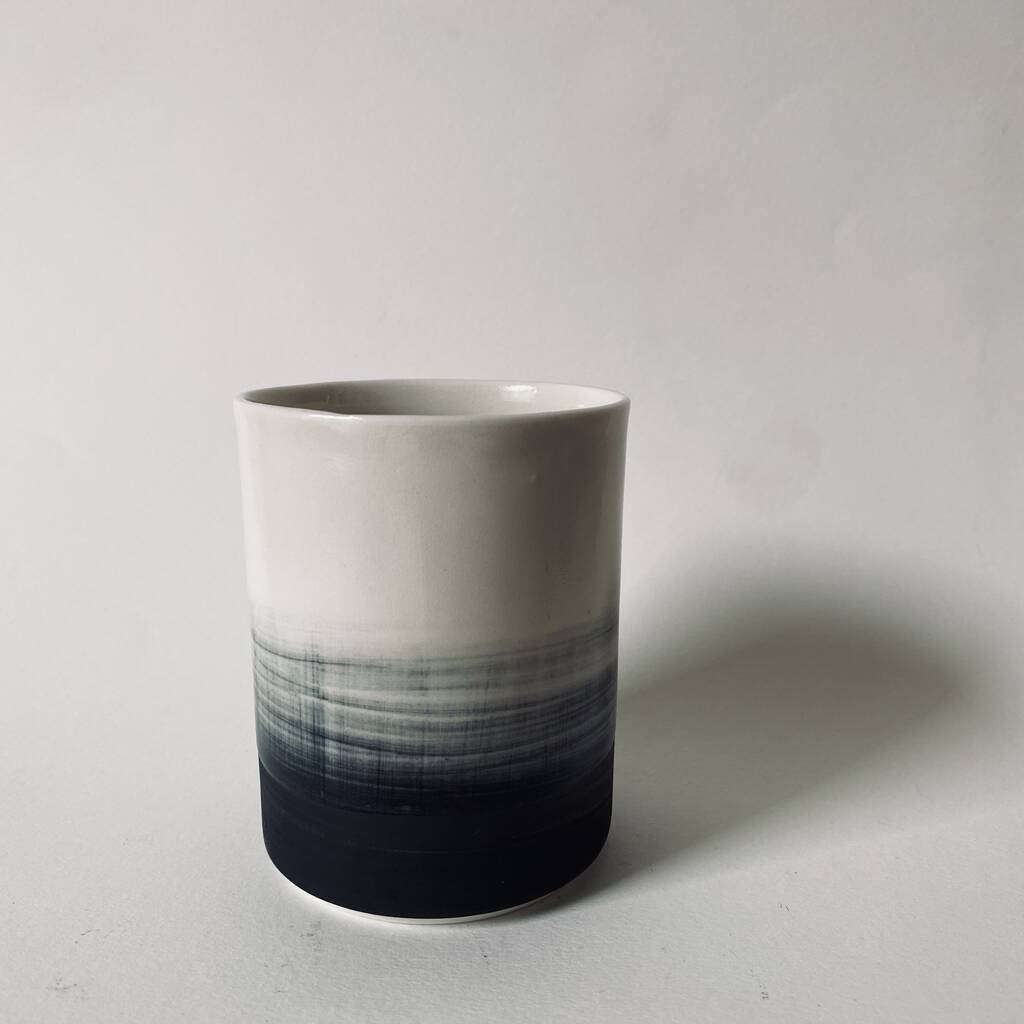 handmade porcelain pebble drinking beaker by rowen ford ceramics ...