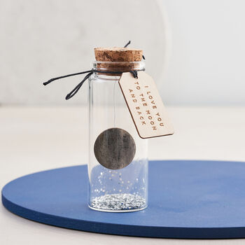 Love You To The Moon And Back Keepsake Message Bottle, 5 of 11