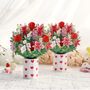 Pop Up 3D Valentines Heart Bouquet, thumbnail 3 of 5