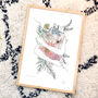 Personalised Floral Hug Line Drawing Print, Unframed, thumbnail 4 of 4