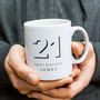 21st Birthday Personalised Mug Gift, thumbnail 1 of 3