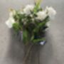 Artificial Soft Touch White Rose Stem, thumbnail 4 of 7