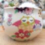 Open Sugar Bowls In Patchwork Owls Design, thumbnail 6 of 12
