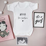 Personalised Baby's Name Announcement Bodysuit, thumbnail 2 of 3