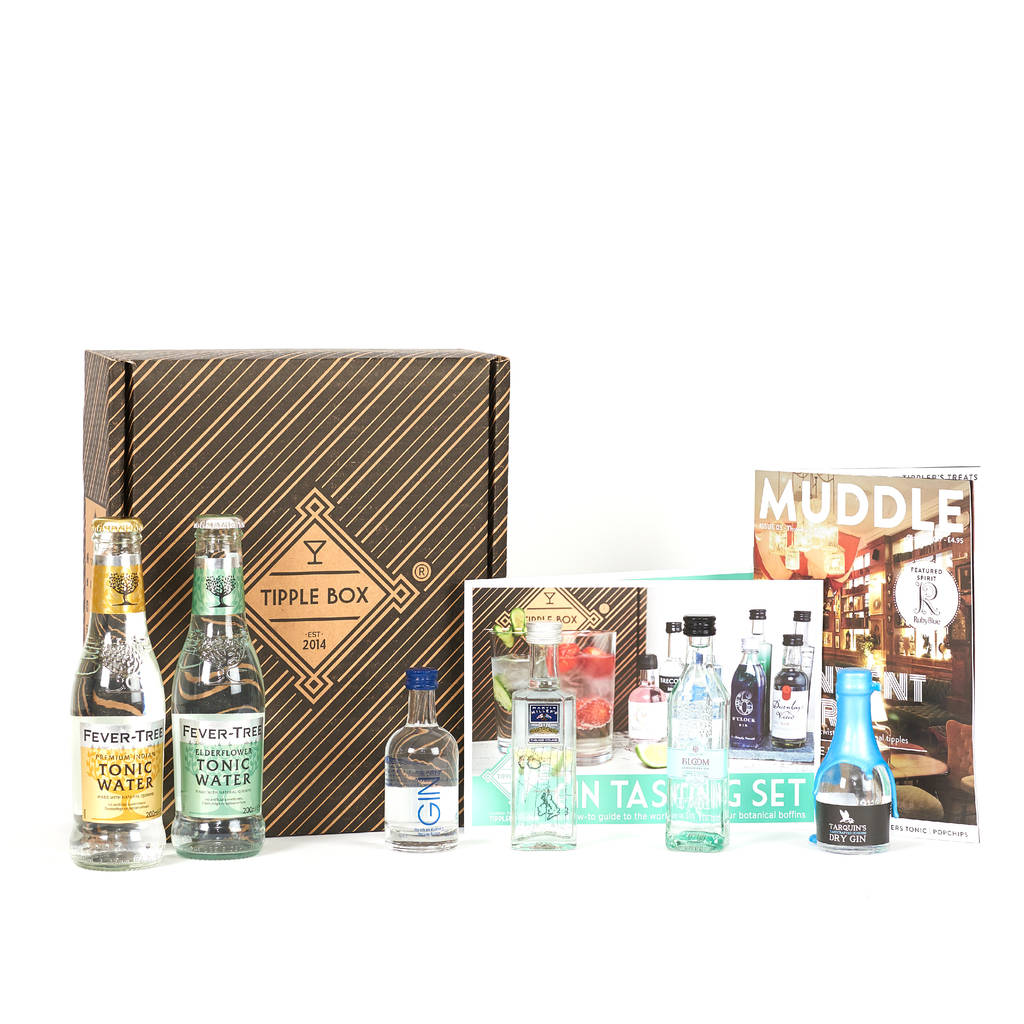 Christmas Gin And Tonic Gift Set By Tipple Box Notonthehighstreet Christmas Gin And Tonic Gift Set