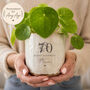 Personalised 80th Birthday Plant Pot, thumbnail 4 of 8
