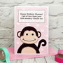 Personalised Birthday Card From A Cheeky Monkey, thumbnail 1 of 6