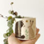 'The Bear And The Hare' Ceramic Planter, thumbnail 4 of 6
