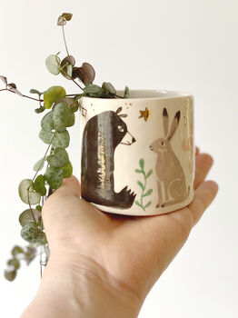 'The Bear And The Hare' Ceramic Planter, 4 of 6