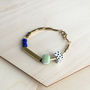 Marble And Brass Dots Bracelet, thumbnail 3 of 7
