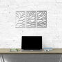 Abstract Tree Branches Triptych: Modern Wooden Decor, thumbnail 8 of 9