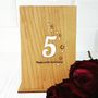 5th Wooden Anniversary Card, thumbnail 2 of 5