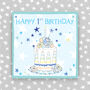 1st Birthday Card Cake Theme Boy/Girl, thumbnail 1 of 2