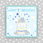 1st Birthday Card Cake Theme Boy/Girl, thumbnail 1 of 3