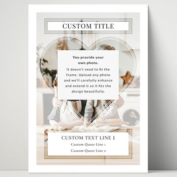 Best Grandma Personalised Photo Print Wall Art Gift For Grandma, 2 of 5