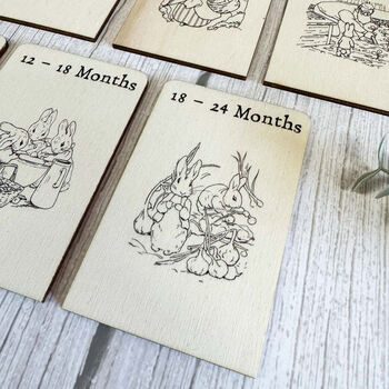 Bunny Rabbit Nursery Drawer Dividers Set Of Seven New Baby Gift, 2 of 11