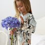 Mini Personalised Floral Print Matching Dressing Gown, thumbnail 1 of 8