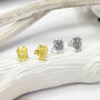 Sterling Silver And Gold Tiny Owl Stud Pack, thumbnail 1 of 4