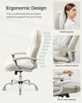 Executive Office Chair Swivel Desk Chair, 5 of 6