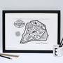Richmond Park Map Print, thumbnail 1 of 4