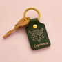 Personalised Zodiac Leather Keyring, thumbnail 1 of 9