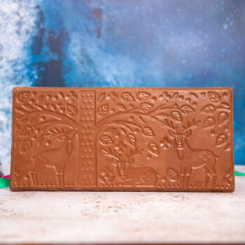 Woodland Scene Milk Chocolate Slab, 2 of 3