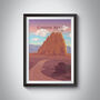 Capitol Reef National Park USA Travel Poster Art Print, thumbnail 1 of 8