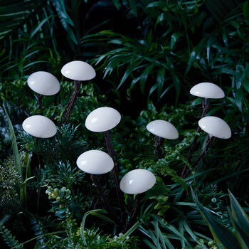 Nine Mushroom Solar Stake Lights, 3 of 4