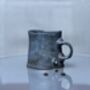 Handmade Porcelain Mug Matte Charcoal Finish, 340ml Artisan Cup, thumbnail 4 of 5