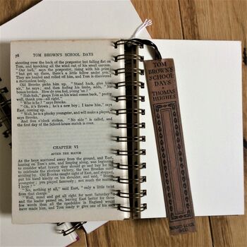 'Tom Brown's Schoolday' Upcycled Notebook, 3 of 4