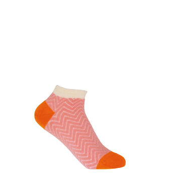 Zigzag Pink And Dash Black Women's Trainer Socks Bundle, 5 of 9