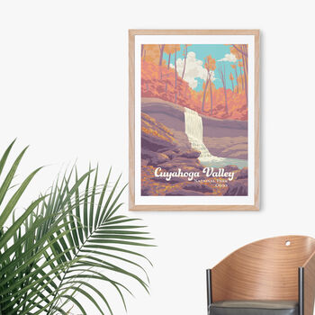 Cuyahoga Valley National Park USA Travel Poster Print, 4 of 8