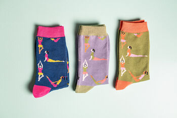 Yoga Bamboo Socks Letterbox Giftset, 2 of 7