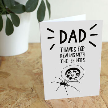 Thanks For Dealing With The Spiders Father's Dad Card, 2 of 4