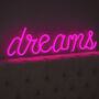 'Dreams' Neon LED Sign, thumbnail 1 of 3
