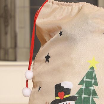 Personalised Festive Friends Christmas Gift Sack, 5 of 8