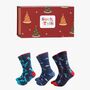 Christmas Sealife Bamboo Socks Gift Set Men's, thumbnail 1 of 4