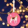 Beagle Personalised Dog Christmas Tree Decoration, thumbnail 2 of 6