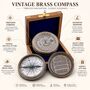 Personalised Three Inches 48th Birthday 100 Year Calendar Compass, thumbnail 12 of 12
