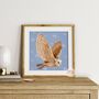 Barn Owl Art Print: British Wildlife Wall Decor, thumbnail 3 of 9