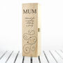 Personalised Floral Mother's Day Wine Box, thumbnail 8 of 10