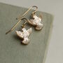 Mother Of Pearl Dove Bird Earrings, thumbnail 5 of 8