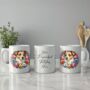 Personalised Jack Russell Terrier Summer Floral Dog Wreath Cushion And Mug Gift Bundle, thumbnail 3 of 4