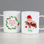 Personalised Christmas Toadstool Santa Plastic Mug, thumbnail 4 of 4