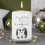 First Christmas As Grandparents Penguin Candle, thumbnail 2 of 8