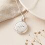 Personalised Sterling Silver April Birthstone Locket – Cubic Zirconia, thumbnail 3 of 8