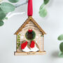 Family Bird House And Robins Christmas Decoration, thumbnail 4 of 5