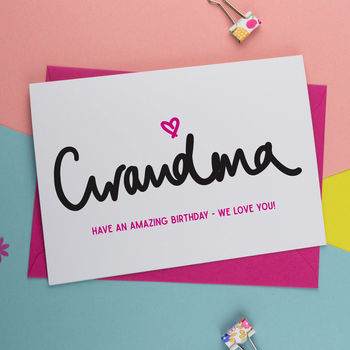 Grandma Birthday Card, 2 of 2