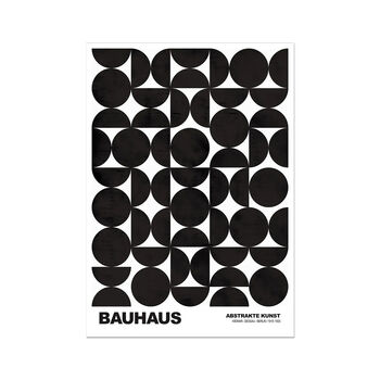 Bauhaus Monochrome Art Poster Shapes, 2 of 2